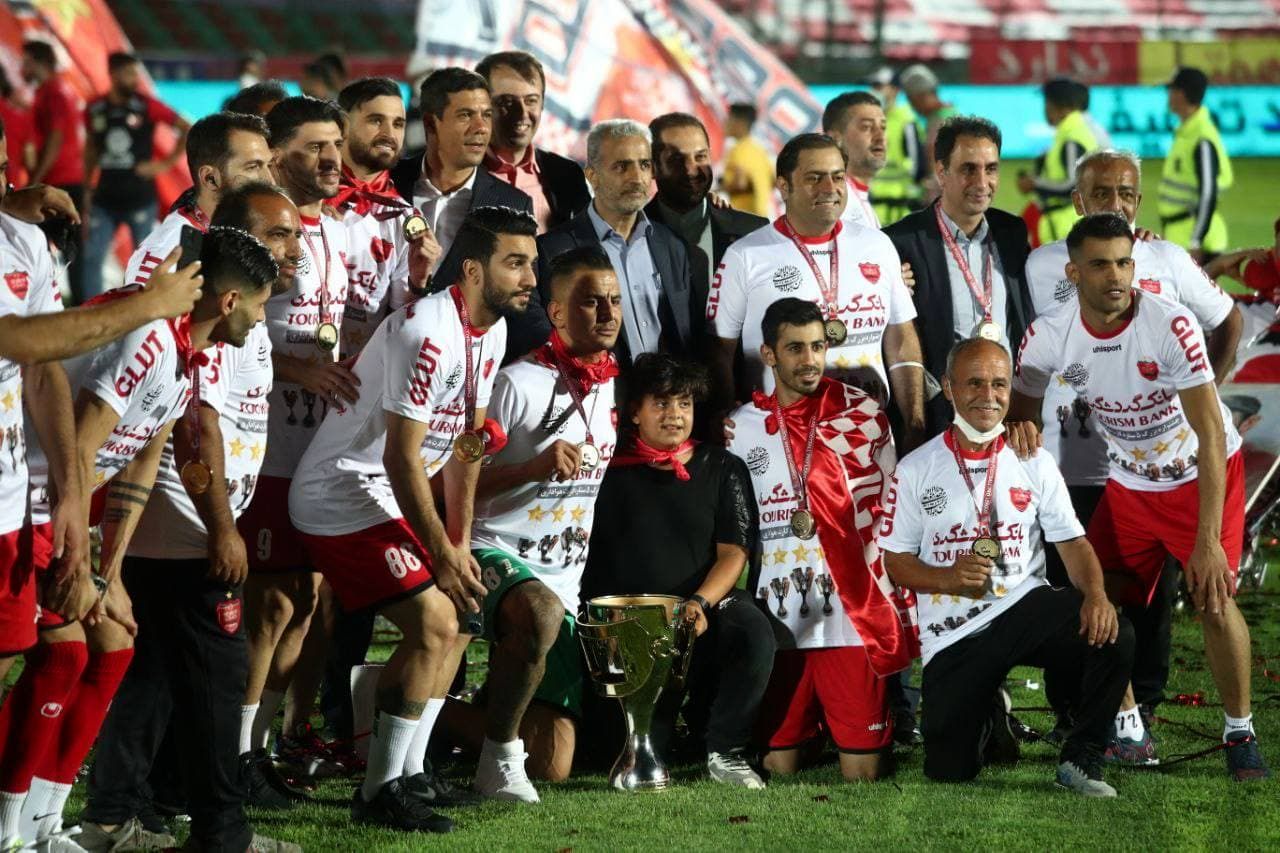 جشن پنجمین قهرمانی متوالی پرسپولیس در لیگ برتر