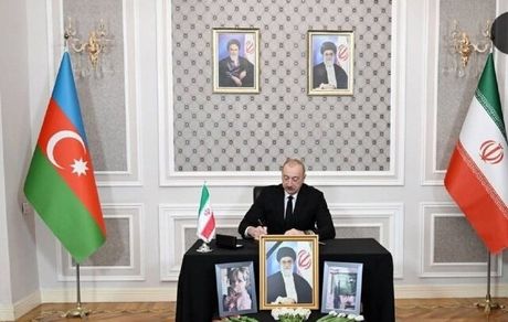 الهام علی‌اف در سفارت ایران حضور یافت و همدردی کرد