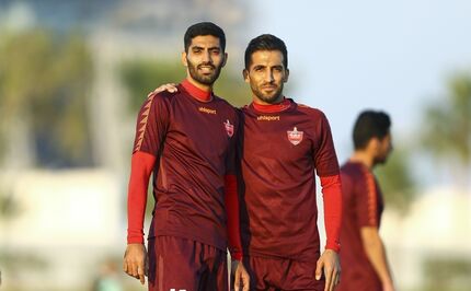 عکس| تمرین پرسپولیس در دوحه قطر