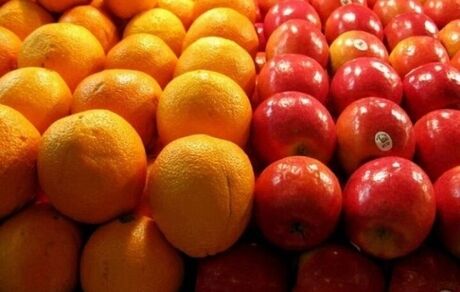 کاهش قیمت سیب و پرتقال تنظیم بازار