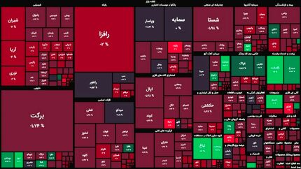 بورس امروز هم با افت تمام کرد