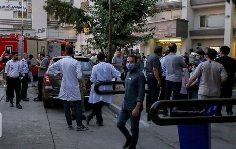 ۵۰ نفر از حادثه آتش‌سوزی بیمارستان ۱۳ آبان نجات یافته اند + ویدئو