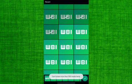 واتس‌اپ امکان ارسال همزمان ۱۰۰ عکس را اضافه کرد