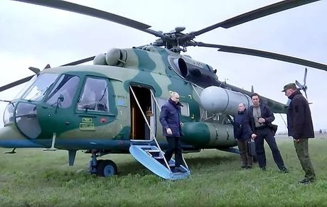 پوتین دوباره وارد مناطق اشغال شده در خاک اوکراین شد