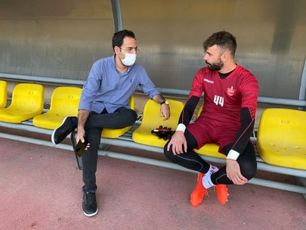 در تمرین سرخ‌پوشان: دروازه‌بان خارجی پرسپولیس به این تیم بازگشت