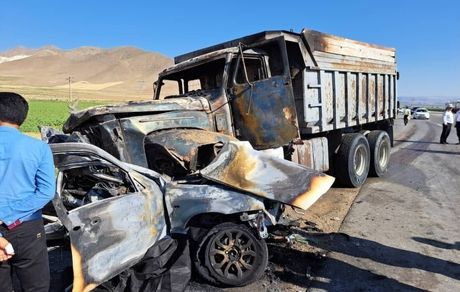 ۴ کشته در تصادف شاخ به شاخ در گردنه قوشچی