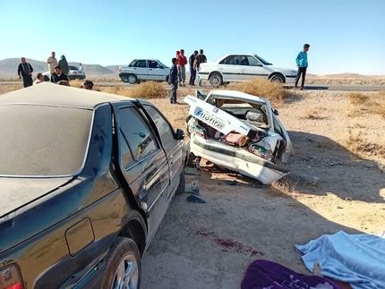 ۶ کشته و مصدوم در تصادف دو دستگاه پژو پارس