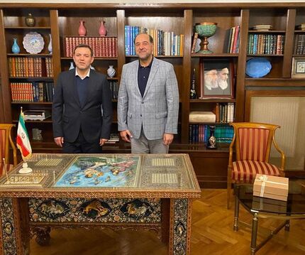 دیدار رئیس فدراسیون فوتبال با سفیر ایران در آلمان در راستای دیپلماسی فوتبالی