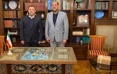 دیدار رئیس فدراسیون فوتبال با سفیر ایران در آلمان در راستای دیپلماسی فوتبالی