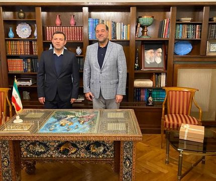 دیدار رئیس فدراسیون فوتبال با سفیر ایران در آلمان در راستای دیپلماسی فوتبالی