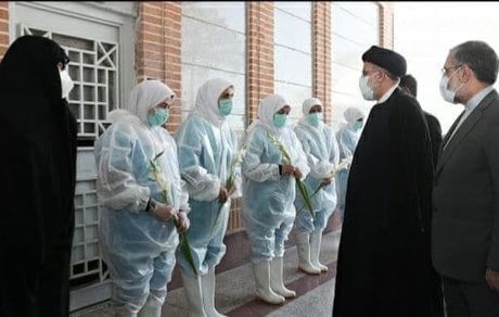 رئیس جمهور در جمع کارکنان بهشت زهرا حضور یافت