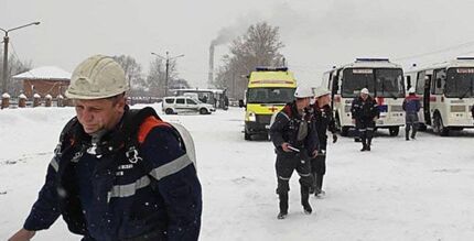محبوس شدن ۴۸ معدنچی روس بدلیل آتش سوزی