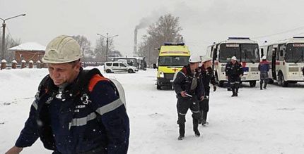 محبوس شدن ۴۸ معدنچی روس بدلیل آتش سوزی