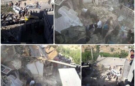 در پی انفجار در یک ساختمان شهر پاوه، گاز و برق شهر قطع شد