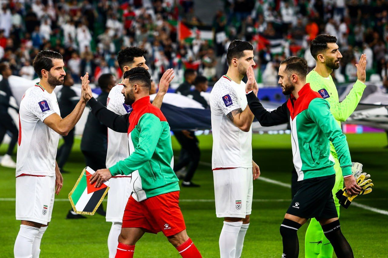دیدار ایران و فلسطین از دید لنز دوربین