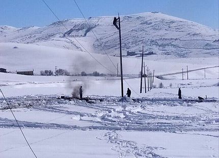 بارش شدید برف و باران، برق ۱۷۵ روستای الیگودرز را قطع کرد