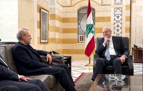 دیدار لاریجانی با رئیس مجلس لبنان