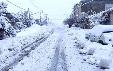 وضعیت قرمز در نمین بدلیل بارش سنگین برف