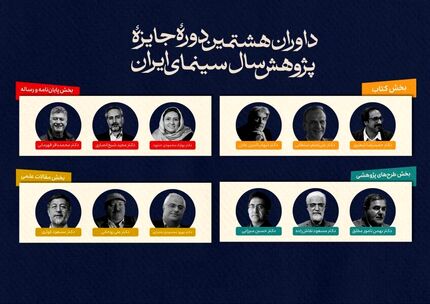 اعلام اسامی هیات داوران هشتمین دوره جایزه پژوهش سال سینمای ایران