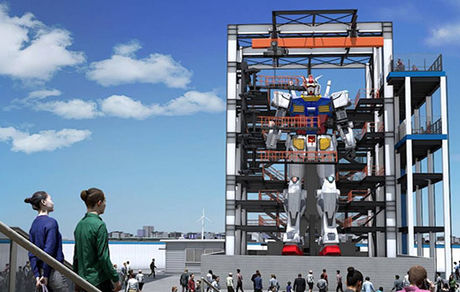 ژاپن از ربات ۱۸ متری خود رونمایی کرد