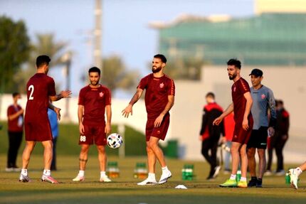 تمرین یک ساعته پرسپولیس در حضور مدیرعامل