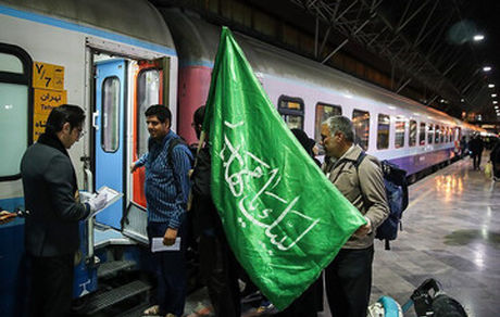 بلیت قطار شلمچه - خرمشهر و خرمشهر - اهواز برای زائران رایگان شد