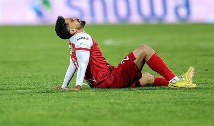 کاپیتان پرسپولیس دو هفته دور از میادین
