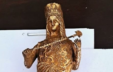  کشف و ضبط یک مجسمه تاریخی شبه طلا در شهرستان مراغه