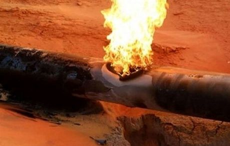 آتش سوزی خط انتقال گاز در خرم بید مهار شد