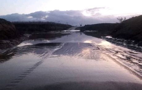 شدت گرفتن بارش، جاده کلاله-گنبدکاووس را بست