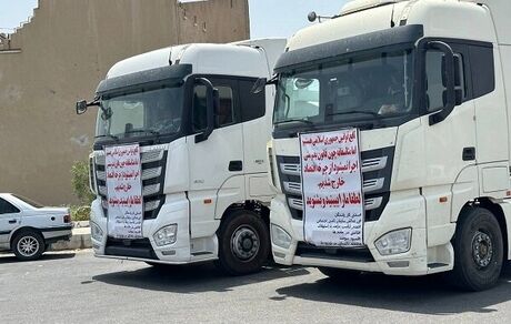 شناسایی و توقیف یک دستگاه کامیون کشنده تریلی به رانندگی یک نوجوان ۱۴ ساله
