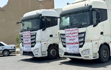 شناسایی و توقیف یک دستگاه کامیون کشنده تریلی به رانندگی یک نوجوان ۱۴ ساله