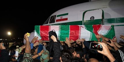 پیکر سپهبد قاسم سلیمانی وارد تهران شد