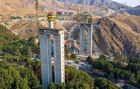 بلندترین پل خاورمیانه بر روی رودخانه کرج در حال احداث است
