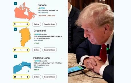 توییت عجیب پسر ترامپ درخصوص فروش کانادا، گرینلند و پاناما به آمریکا