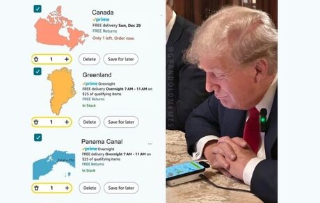 توییت عجیب پسر ترامپ درخصوص فروش کانادا، گرینلند و پاناما به آمریکا