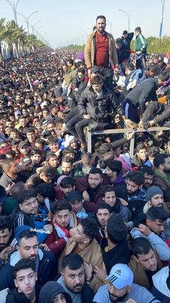 ۶۱ کشته و زخمی به خاطر ازدحام هواداران قبل از بازی عراق برابر عمان در فینال فوتبال + ویدئو