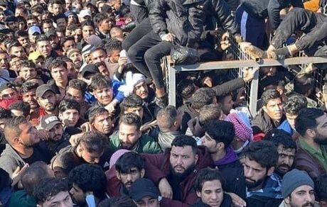 ۶۱ کشته و زخمی به خاطر ازدحام هواداران قبل از بازی عراق برابر عمان در فینال فوتبال + ویدئو