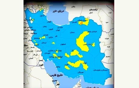 رنگ نارنجی دوباره به نقشه کرونایی کشور بازگشت