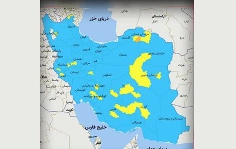 رنگ نارنجی دوباره به نقشه کرونایی کشور بازگشت