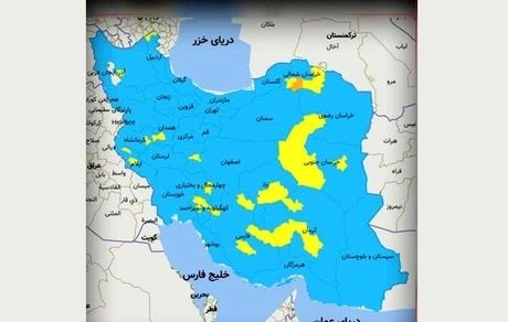 رنگ نارنجی دوباره به نقشه کرونایی کشور بازگشت