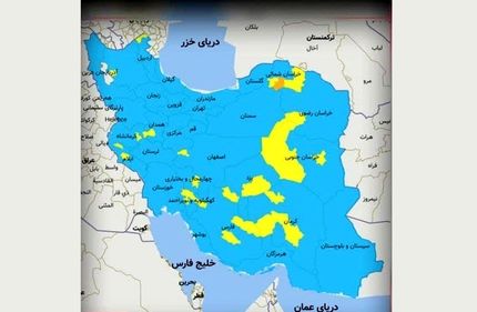 رنگ نارنجی دوباره به نقشه کرونایی کشور بازگشت