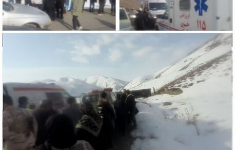 جراحت سطحی ۲۱ دانش آموز در پی حادثه رانندگی برای سرویس مدرسه‌ای در روستاهای خوی
