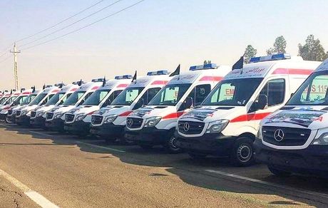 ۳۰۰ دستگاه آمبولانس در مناطق مرزی مستقر شدند