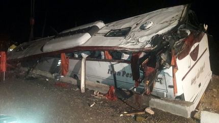 یک حادثه اتوبوسی دیگر در استان خوزستان با ۱۲ مصدوم