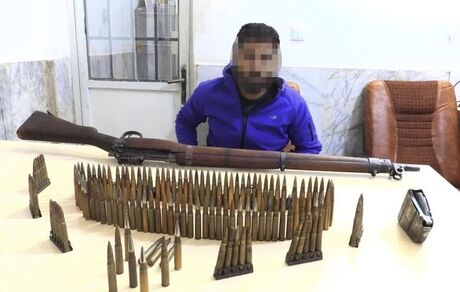 کشف سلاح و فشنگ توسط هنگ مرزی تایباد