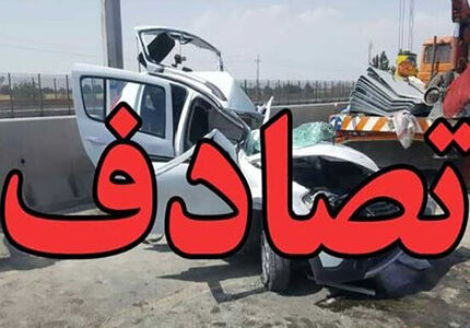 تصادف مینی بوس کارگرن در استان زنجان