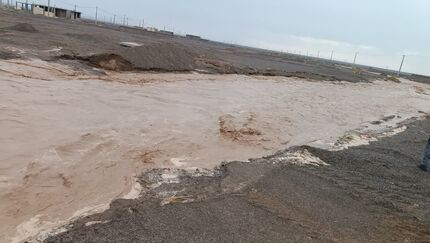بسته شدن راه ارتباطی ۶ روستای نرماشیر بدلیل سیل