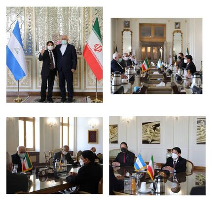 دیدار و گفت و گوی وزیر امور خارجه نیکاراگوئه با ظریف