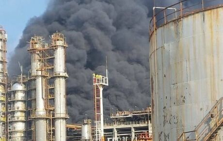 آتش‌سوزی در پالایشگاهی واقع در پایتخت جمهوری آذربایجان